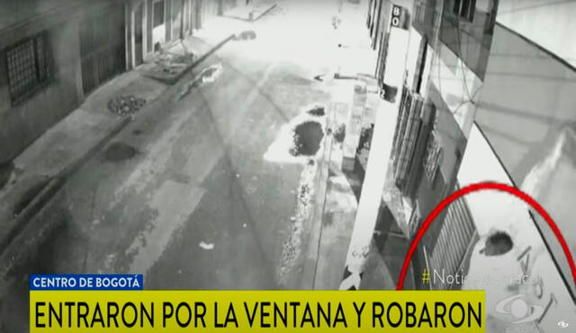El accionar de los hombres quedó captado en video, en Colombia. Foto: captura de Noticias Caracol