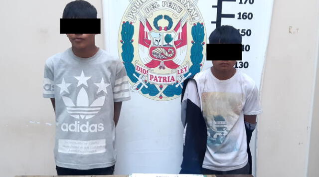 Según la Policía los detenidos serían integrantes de la banda juvenil ‘Los Nuevos Injertos’. Foto: PNP