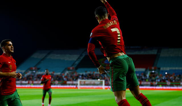 Cristiano Ronaldo anotó un doblete en menos de 5 minutos ante Luxemburgo. Foto: ESPN