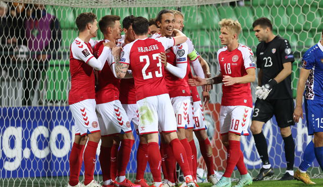 Dinamarca venció 1-0 a Austria por las Eliminatorias Qatar 2022. Foto: Twitter