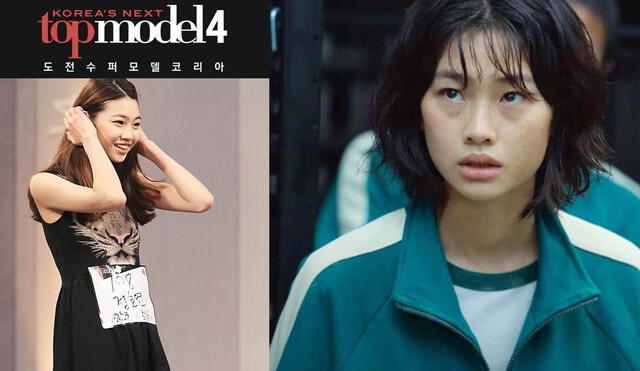 Actriz de Squid Game llegó hasta la final del programa para modelos en Corea. Foto: composición/Naver/Netflix