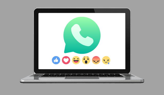 Sí es posible utilizar las reacciones de Facebook en WhatsApp Web. Foto: composición LR/Flaticon