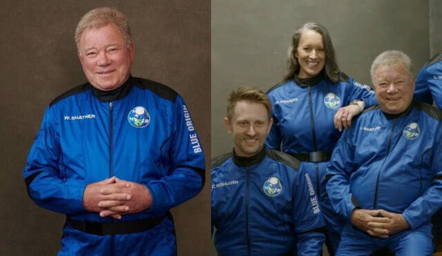 William Shatner, actor de Star Trek, relata cómo se sintió al convertirse en la persona más longeva en ir al espacio. Foto: composición/ Blue Origin
