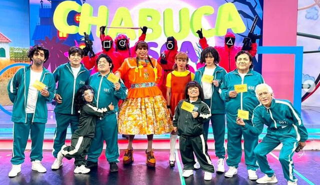 El reventonazo de la Chola presentó parodia de El juego del calamar. Foto: Ernesto Pimentel/Instagram