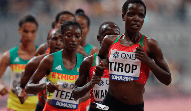 Agnes Tirop fue dos veces medallista mundial en 10.000 metros. Foto: AFP