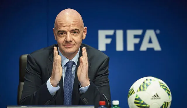 El jefe de la FIFA visitará Chile en los próximos días para explicar la idea de un nuevo calendario futbolístico. Foto: AFP