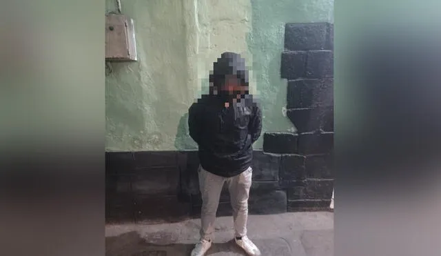 El intervenido fue llevado a la comisaría PNP Cusco. Foto: PNP