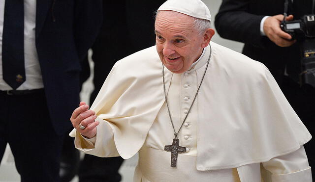 El papa Francisco intervino a través de un mensaje grabado. Foto: AFP