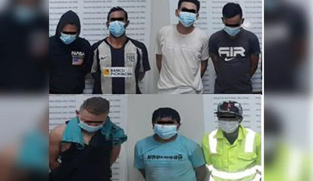 Entre los detenidos hay cinco personas extranjeras. Foto: PNP
