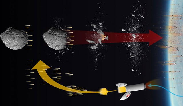 Así es el plan para desintegrar los asteroides y cometas antes de que impacten la Tierra. Imagen: Alexander Cohen