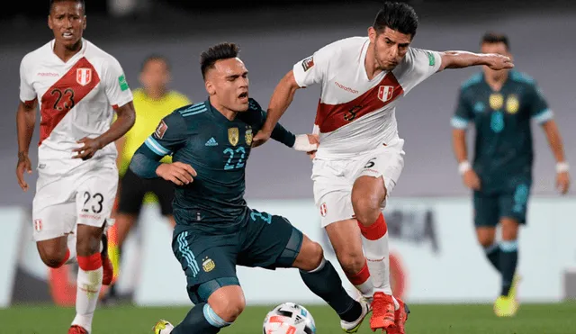 Perú cae ante Argentina por la fecha 12 de las Eliminatorias Qatar 2022. Foto: AFP