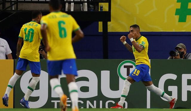 Brasil es el líder de las eliminatorias con 34 puntos. Foto: Twitter @CONMEBOL