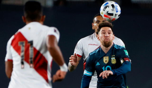 Argentina derrotó 1-0 a Perú con gol de Lautaro Martínez. Foto: EFE