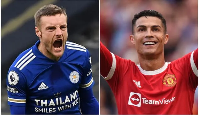 Jamie Vardy y Cristiano Ronaldo buscarán ser los goleadores de este encuentro por la Premier League. Foto: composición LR/AFP