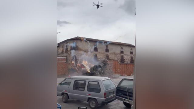Escenas de acción de Transformers se realizan en Cusco. Foto: Captura video.