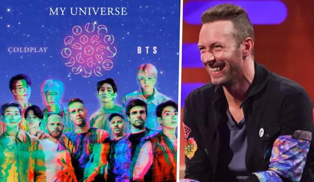 BTS y Coldplay lanzaron "My universe" el 24 de septiembre. Foto: composición Hybe/BBC