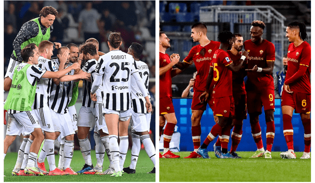 Juventus vs. AS Roma se enfrentan este domingo 17 a la 1.45 p. m. por la Serie A de Italia. Foto: composición EFE