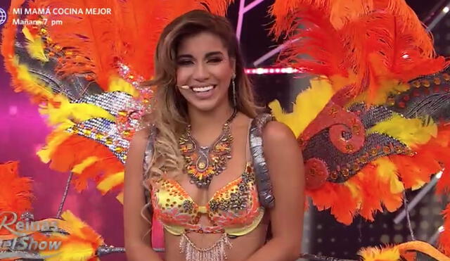 La joven bailarina Gabriela Herrera sorprendió a los jurados con su presentación en Reinas del show. Foto: Captura / América TV