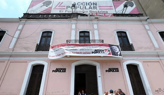 Local partidario de Acción Popular, partido fundado por Fernando Belaunde Terry. Foto: Andina