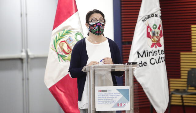 Gisela Ortiz integra el gabinete ministerial del Gobierno de Pedro Castillo. Foto: Mincul