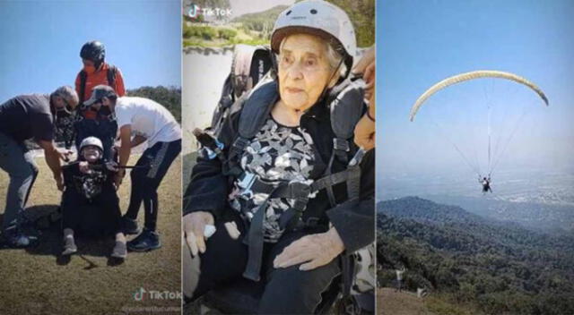 La anciana fue entrevistada por medios argentinos y confesó que disfruta volar en este medio. Foto: captura de TikTok
