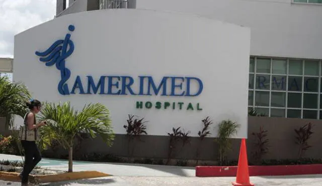 Moisés Fuentes fue trasladado al Hospital Amerimed de Cancún. Foto: Difusión