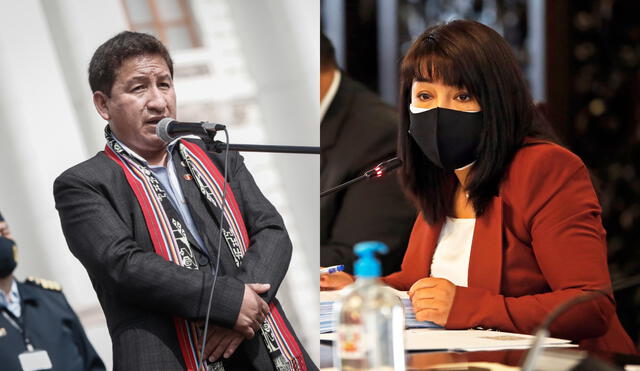 Mirtha Vásquez asumió la PCM tras la renuncia de Guido Bellido. Foto: composición/La República/PCM