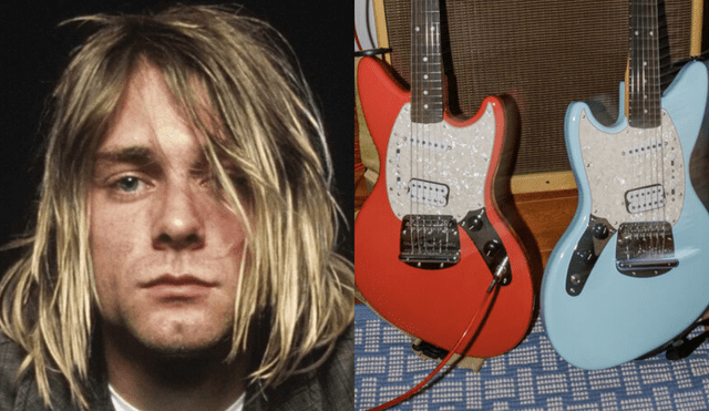 Fender ha lanzado una nueva versión de 'Jan-Stang', la guitarra de Kurt Cobain. Fuente: EFE / Fender.