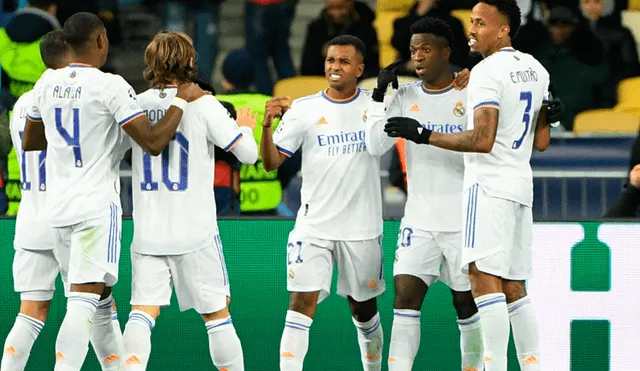 Real Madrid aplastó 5-0 al Shakhtar por el Grupo D de la Champions League 2021-22. Foto: AFP
