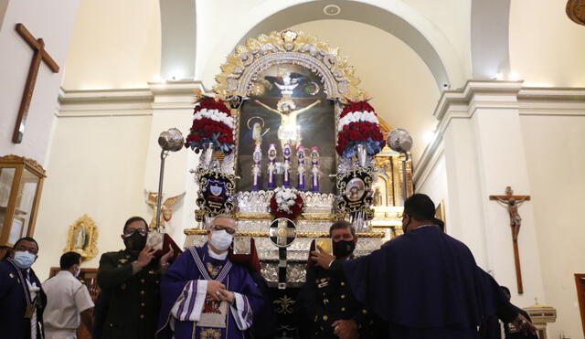 Imagen del Señor de los Milagros está en la Catedral de Piura. Foto: Arzobispado Piura.