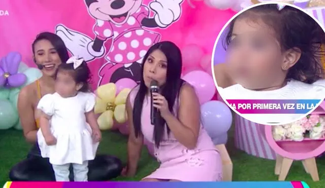 Samahara Lobatón llegó al set de En boca de todos. acompañada de su bebé. Foto: captura de América TV