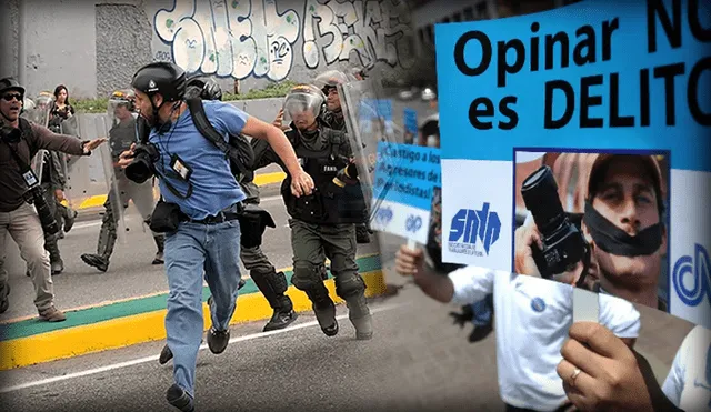 En Venezuela se han dado protestas contra los ataques a la libertad de prensa. Foto: composición/Ariana Cubillos