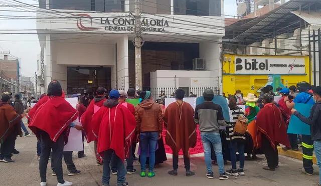 Moradores de Cañaris exigen reinicio de obra de agua y saneamiento. Foto: Rosa Quincho/URPI-GLR