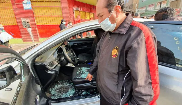 Conductor salió ileso luego de que impactaran once balas en su vehículo. Foto: María Pía Ponce/URPI-GLR