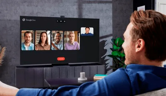 Prueba este truco para transmitir tus videollamadas por tu TV. Foto: Google Duo