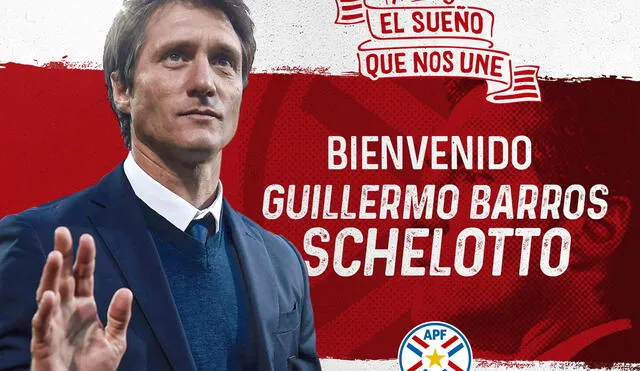 Guillermo Barros Schelotto debutará con la selección guaraní ante Chile por las eliminatorias. Foto: Selección Paraguaya