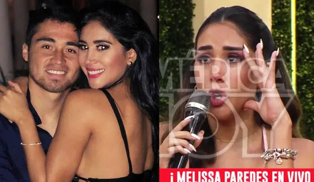 Melissa Paredes se pronunció sobre el comunicado de su aún esposo Rodrigo ‘Gato’ Cuba. Foto: Instagram / captura América TV