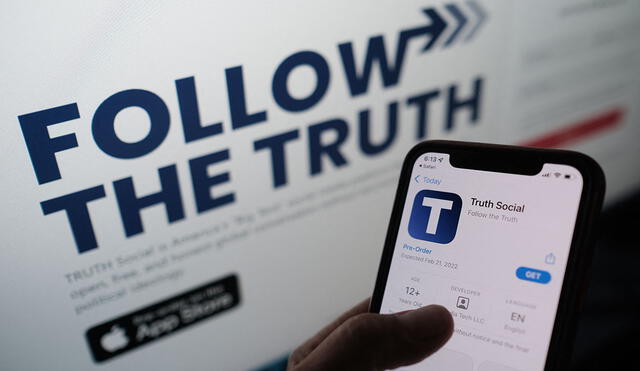Truth Social comenzará en versión beta para "invitados" el próximo mes. Foto: AFP