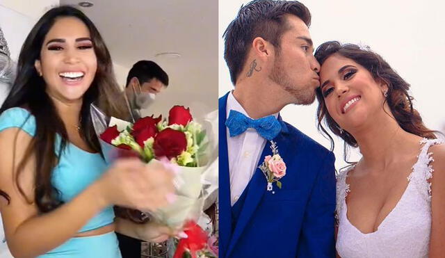 Melissa Paredes y Rodrigo ‘Gato’ Cuba terminaron su relación tras ampay de Magaly TV. Foto: captura TikTok / Instagram