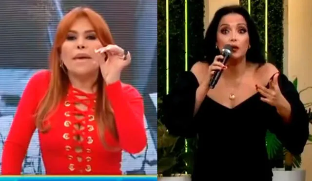 Mariella Zanetti cuestiona ampay de Magaly y conductora se defiende. Foto: composición/captura de ATV y América TV