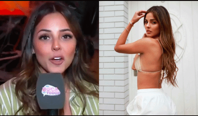 La modelo Luciana Fuster no puede creer que está en una competencia con personajes como Lali Espósito, Dua Lipa y Chris Hemsworth. Foto: Luciana Fuster/Instagram/captura de América TV.