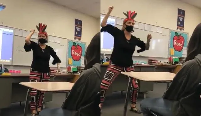 El Distrito Escolar Unificado de Riverside ha señalado que ese tipo de comportamientos constituye una representación ofensiva de las culturas y costumbres de los nativos americanos. Foto: @KayaJones/Twitter