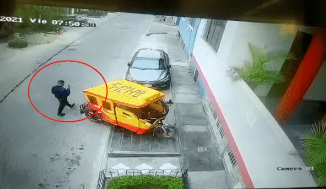 Según el denunciante, el delincuente habría llegado hasta el lugar en una moto lineal junto a su cómplice. Foto: URPI-LR