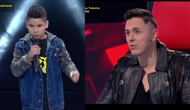 Este viernes 22 de octubre, Joey Montana convenció a participante de La voz kids, Diego Castillo, al decirle que hablará con el compositor de Marc Anthony. Foto: captura de Latina