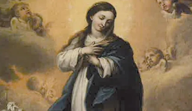 Cuadro auténtico Inmaculada Concepción, recientemente atribuida a Goya por el historiador del arte Julián Vidal. Foto: Heraldo