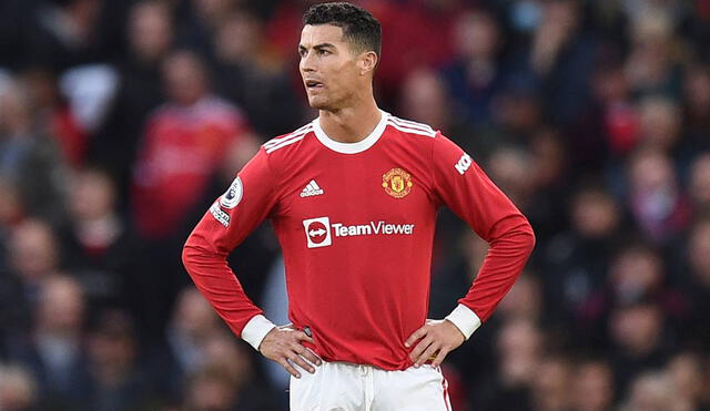 Cristiano Ronaldo anotó el descuento en el duelo entre el United y Liverpool pero fue anulado por offside. Foto: AFP