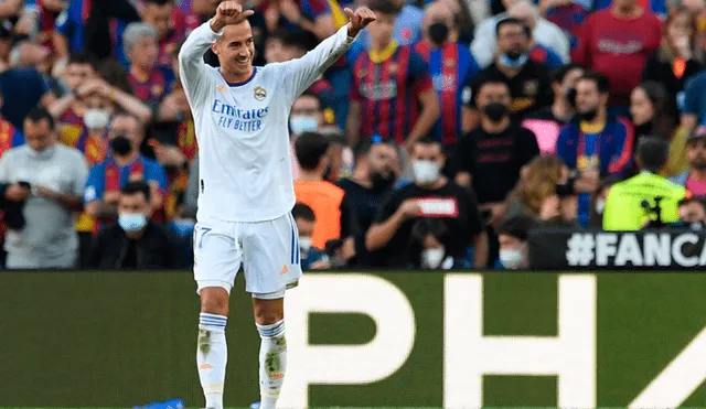 Lucas Vázquez expresó su felicidad tras la victoria del Real Madrid a domicilio ante el FC Barcelona por LaLiga. Foto: AFP