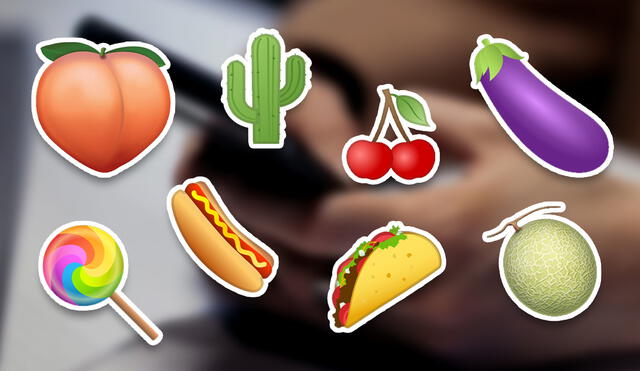 Los emojis de melocotón, cactus, cereza o melón tienes diferentes significados durante el sexting. Foto: Composición LR