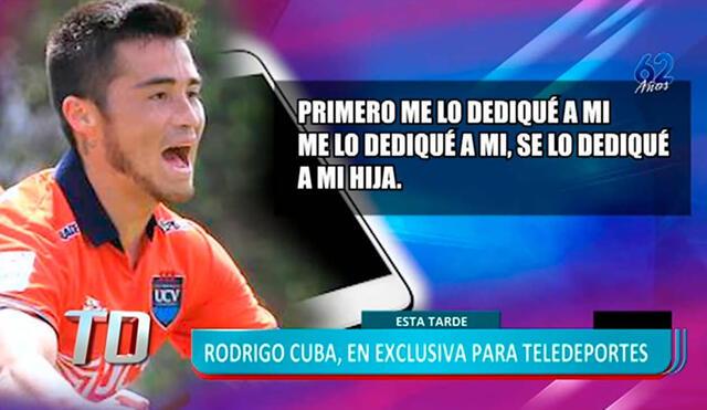 Rodrigo Cuba rompió la racha de dos años sin anotar en la Liga 1. Su último gol fue con Alianza en 2019. Foto: captura video Teledeportes