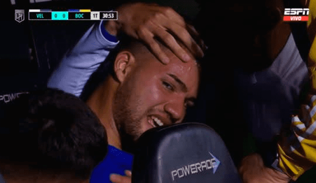 Marcelo Weigandt sufrió fuerte lesión en el hombro durante partido por la Liga Profesional Argentina. Foto: captura ESPN
